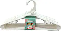 Kit 30 Unidades Cabides Infantis Reforçado Roupa Infantil Bebê Cor: Branco