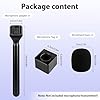 Interview Handle for DJI Mic With Pop Filter, Handheld Stand Holder for DJI Mic 1/2, RODE Wireless GO Interview Rig, Stable Grip for On-Camera, Vlogging, Podcast Interviews #1