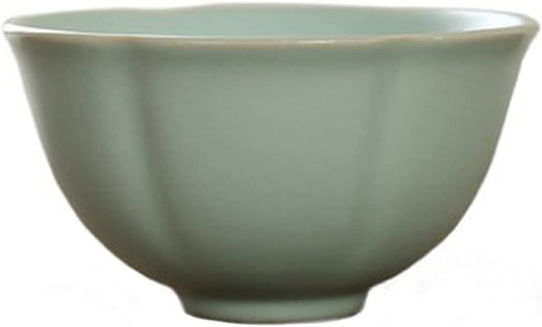 taza de té, Cuencos, lote chino Ru Kiln Crack cerámica taza de té porcelana pequeño tazón hecho a mano juego accesorios maestro individual(O 6.2x3.5cm 40ml)