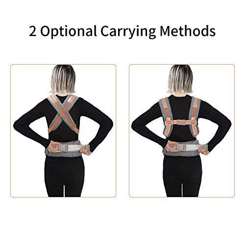 JooBebe Babydrager ergonomische buikdrager kinderdrager 4-in-1 met afneembare capuchon ademende rugzakdrager volledige… - Image 4