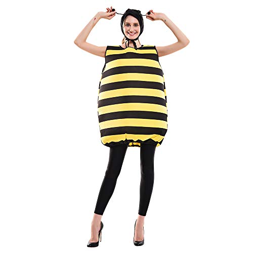 EraSpooky Adult Bumble Bee Costume Party Cosplay Fancy Dress