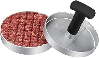 FAVIA Non Stick Burger Press Aluminum Hamburger Patty Maker with 100 Wax Papers Meat Patties Maker Meat Tenderisers Cookie Press Burger Presser for BBQ Grill