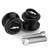 Mokiton Motorcycle M8 Swingarm Spools Slider Compatible With BMW S1000RR 2009-2020 2021 2022 2023 2024 2025 | Swing Arm Stand Screws Bobbins S 1000RR 1000 RR S1KRR Accessories (black-2)