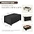 iBirdie Rectangular Gas Fire Pit Table Cover 44 x 26 inch Outdoor Waterproof and Weatherproof Heavy Duty 600D Patio Fireplaces Cover