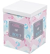 Toyvian Gender Reveal Balloon Box, Boy or Girl Balloon Box Baby Gender Reveal Box for Baby Shower...