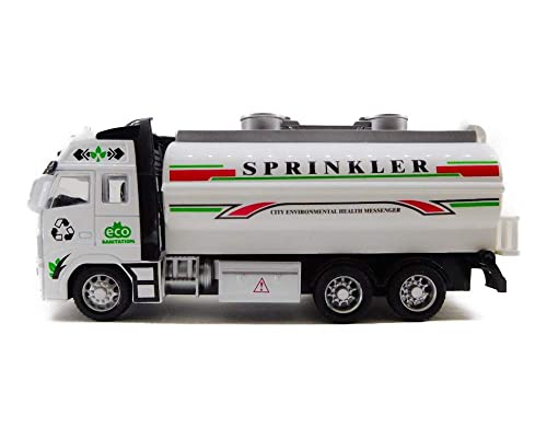 Image of Friction Power Sprinkler Truck Toy for 3+ Years Old Kids Boys Girls Pull Back Vehicles Die cast Alloy Model Sanitation Water Tanker Truck (Multicolor)