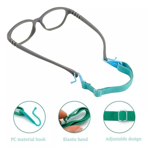 1 Cordão Miraflex Cordinha Ajustável Infantil Elástico Óculo (Preto)