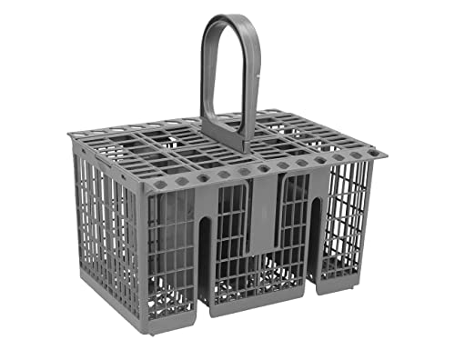 Panier à couverts pour lave-vaisselle compatible avec Hotpoint, Indesit, Whirlpool, Gris