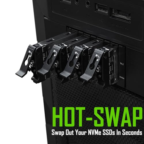 Kingwin Bay Bracket Slim para 4 NVMe M.2 SSD 5.25" miniatura 2
