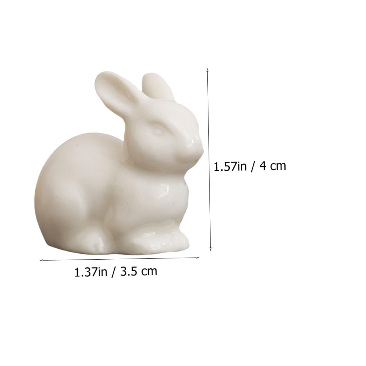 Sosoport 2 Set Di Decorazioni in Ceramica A Forma Di Coniglietto Per Statue Decorazioni Per Bonsai 5 Pezzi*2