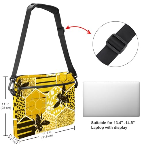 Maletín de abeja para laptop de 13 a 14.5 pulgadas funda protectora multicolor 7