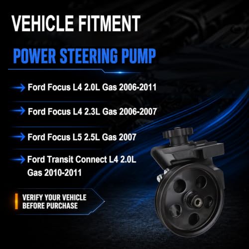 Image of Flecto 20-326 Steering Pump Compatible with Ford Focus Transit Connect