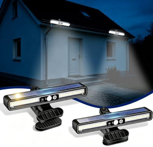 ICEKO Pack de 2 Unidades, Luz Solar Exterior con Sensor de Movimi...