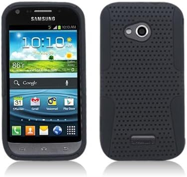 Aimo Wireless SAML300PCPA001 Hybrid Armor Cheeze Case for Samsung Galaxy Victory 4G LTE L300 - Retail Packaging - Black