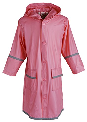 WearWide Kid's Rain Jacket: Girls Kids Waterproof Full Length Long Hooded Raincoat Jacket Coat for Children3