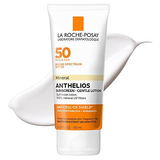 La Roche-Posay Anthelios Mineral Sunscreen SPF 50 Gentle Lotion, Broad Spectrum SPF + Antioxidants, Face & Body Sunscreen, Titanium Dioxide & Zinc Oxide, Oxybenzone Free, Oil Free