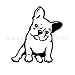 Autocollant de Voiture de Chien de Bouledogue français de la Mode décoration de Voiture