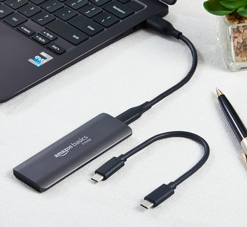 Image of amazon basics 512 GB Portable SSD | Type C Compatible NVMe Drive | Upto 950 MB /s | PC, Mac and Smartphone Compatible