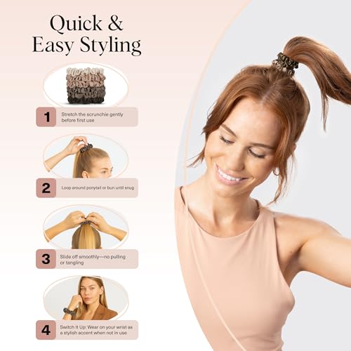 Kitsch Ultra-Petite Satin Scrunchies - Image 6