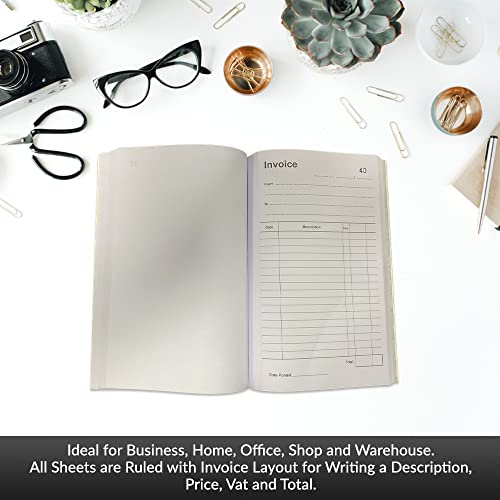 1–80 Seiten nummeriertes Rechnungs-Duplikatbuch, A5-Größe, Rechnungs-Duplikatbuch für Geschäft, Zuhause, Büro, Geschäft und Lager (1)