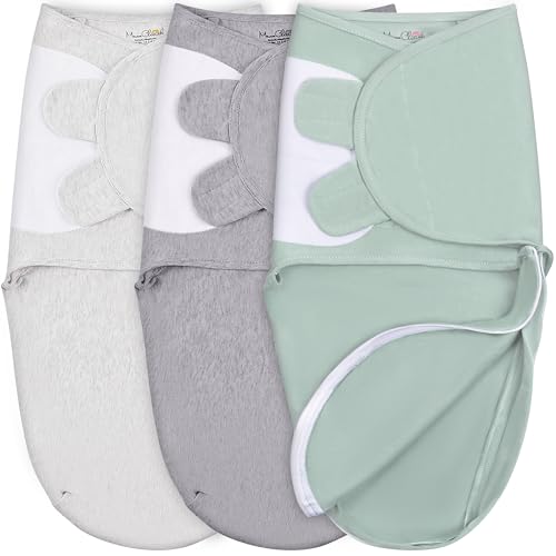 Image of Mama Cheetah Baby Swaddle Blanket with Zipper, Newborn Swaddle Sack, Baby Swaddles Sleep Sack 0-3 Months, Baby Swaddle Wrap for Baby Boy & Girl, 3-Pack