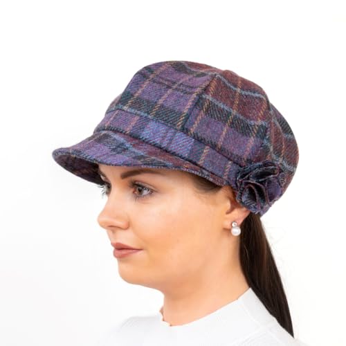 Bonnet pour femme casquette newsboy en laine d'Irlande Hatman taille unique