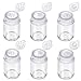 RAYNAG Set of 6 Mini Empty Loose Powder Bottle Travel Cosmetic Glitter Powder Eye Shadow Powder Box with Sifter and Lids