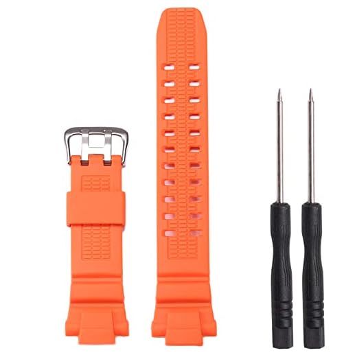 Correa de reloj de silicona de goma compatible con Casio G-shock GW-3000B/3500B/2500B/2000 G-1500 Pulsera de repuesto impermeable para hombre, color naranja