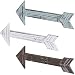 MyGift Decorative Wall-Mounted Rustic Multi-Colored Wood Arrows, Set of 3