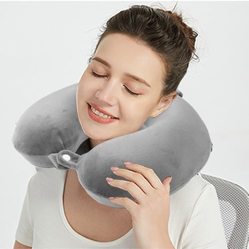 Almohada de espuma viscoelástica U para viaje portátil miniatura 2