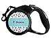 Personalized Hockey 2 Retractable Dog Leash - Small