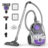Aspiron 1600W Bagless Canister Vacuum with HEPA