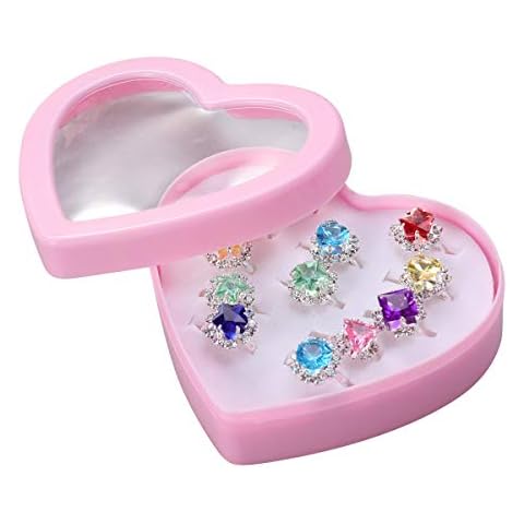 Toyvian 12PCS Adjustable Rings for Kids Cover