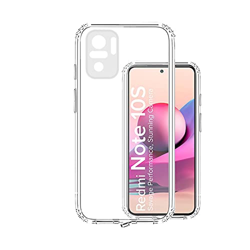 VIDO Transparent Back Case Cover for Redmi Note 10 / Redmi Note 10s (Soft & Flexible & Camera Protection Back Case) (B09F6KHVL8) Amazon Price History, Amazon Price Tracker