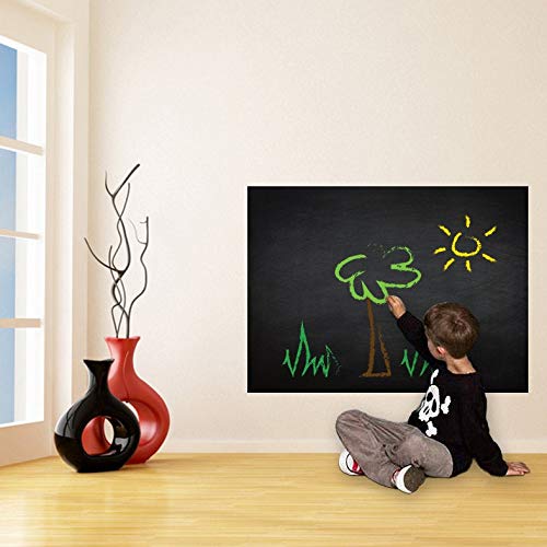 Decords Chalkboard Wall Diy Black Kitchen Sticker - Reusable Write On Vinyl Decal - Blackboard Chalk Board Long Adhesive Kids Erasable Stickers #TOP3