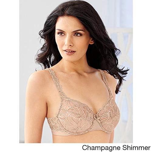 Image of Bali Women's Underwire Lace Bra, Lace Desire Sexy Plunging Bras for Women, Support, Most Comfortable, Full Coverage