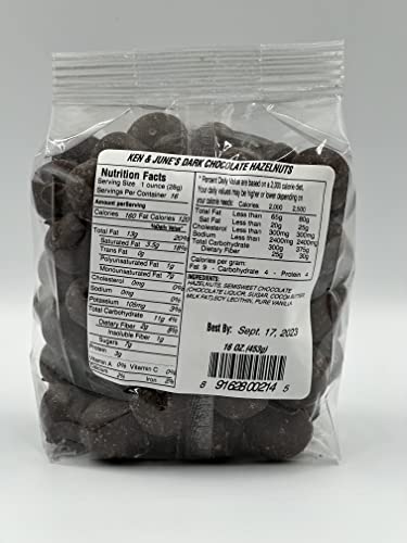Dark Chocolate Coated Hazelnuts - 16 Oz Bag #TOP1
