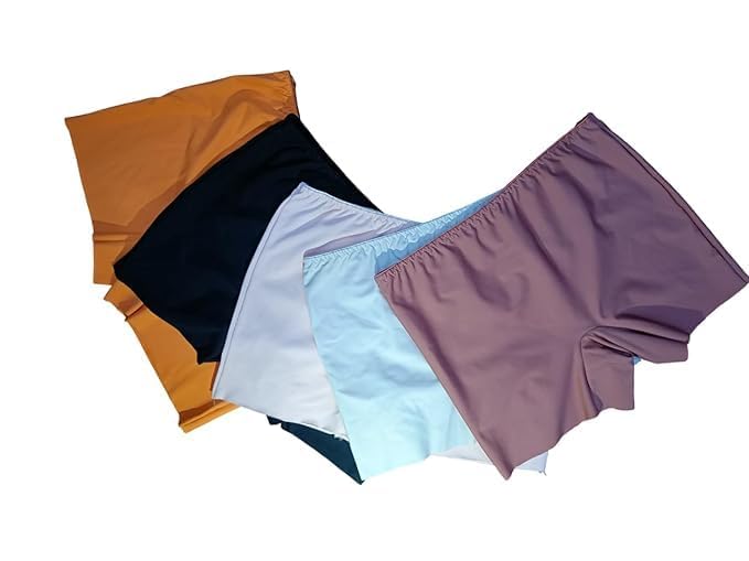 qoxolyz Women's Ice Silk Seamless Boyshort Panty Womens Boyshort Panties (Pack of 3)-picture-52