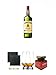 Produktbild Jameson Irish Whiskey 1,0 Liter + Schiefer Glasuntersetzer eckig ca. 9,5 cm Ø 2 Stück + The Glencairn Glass Whisky Glas Stölzle 2 Stück + Redbreast 12 Jahre Himbeere Marmelade 150 Gramm Glas