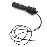 HORIALENCE Sensor Agua Horizontal de Montaje Lateral PP para y Negro Interruptor Flotante para Control de para Acuarios y Jardinería