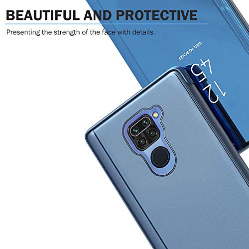 Capa C-Super Mall para Xiaomi Redmi 10X 4G/Xiaomi Redmi Note 9, capa fina transparente com suporte d