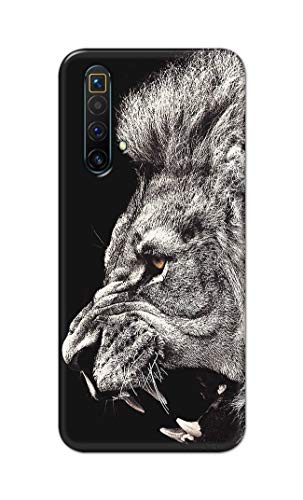 Image of Roaring Lion Hard Back Case Cover for Realme X3 / X50 5G / X3 SuperZoom Back Cover -(J5) VNS2225