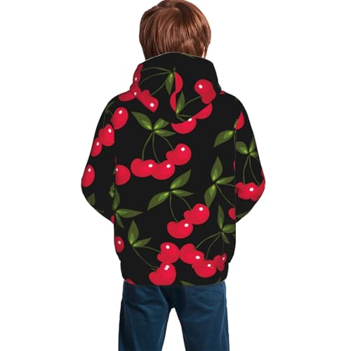 Cherry Kid Hoodies Boys Sweatshirts Girls Pullover with Pocket4