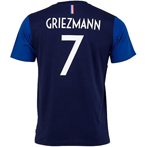 FFF Boys’ Antoine Griezmann T-Shirt - Official Collection of the French Football Team, boys, blue, 14 Years Cover
