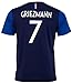 Produktbild Fußball-T-Shirt FFF, Antoine Griezmann, offizielle Kollektion, Herrengröße S blau