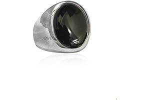 Solid 925 Sterling Silver Onyx Ring For Men
