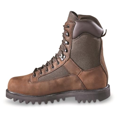 Men's Insulated Waterproof Hunting Boots Non-Slip Shoes, 1200-gram, Brown4