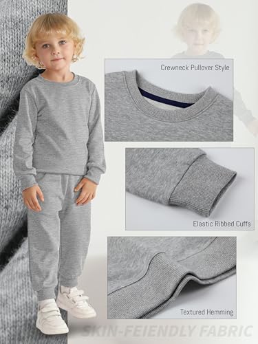 HXP 4 Pack Toddler Boys Sweatshirts Toddler Cotton Long Sleeve Pullover Sweatshirts Kids Boys Crewneck Tops Shirts4