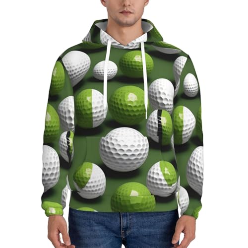 Sweat à capuche homme imprimé golf vêtement extérieur chaud décontracté gym - 2