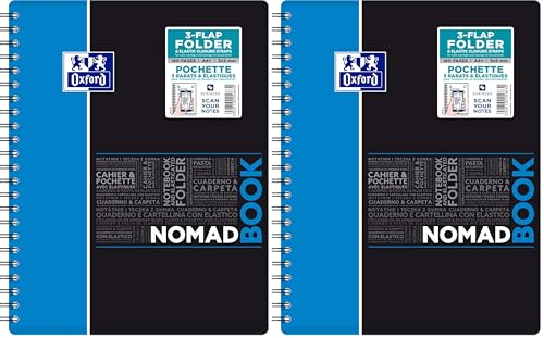 Cahier Oxford 24x31 avec chemise 3 rabats pour protéger et classer vos cours sans trieur